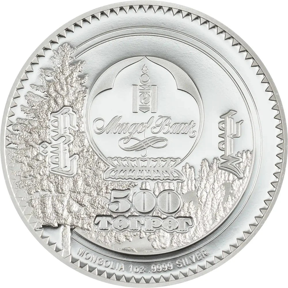 Mongolia - Woodland Spirits 2026 – Snow Leopard - Final Edition - 1 oz