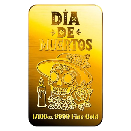 Day of the Dead - 9999 Fine Gold Bar