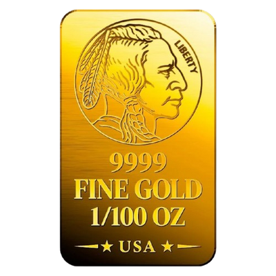 Liberty Indian - 9999 Fine Gold Bar