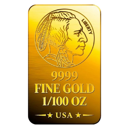 Liberty Indian - 9999 Fine Gold Bar