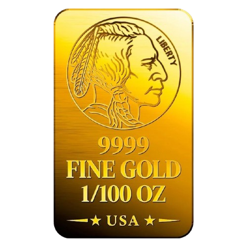 Liberty Indian - 9999 Fine Gold Bar