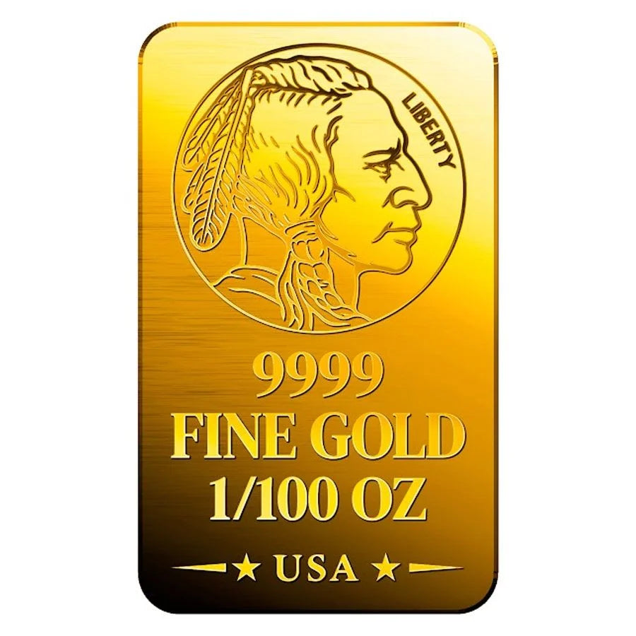 Liberty Indian - 9999 Fine Gold Bar