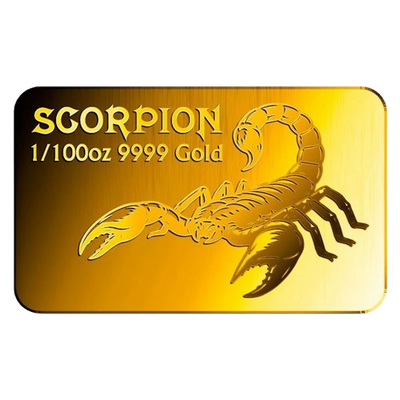 Scorpion - 9999 Fine Gold Bar
