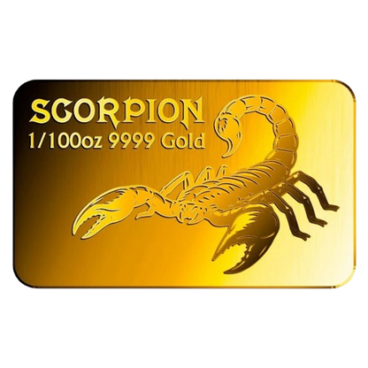 Scorpion - 9999 Fine Gold Bar