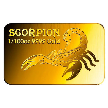 Scorpion - 9999 Fine Gold Bar