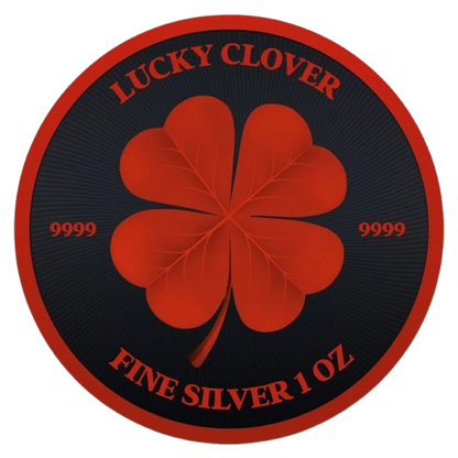 Niue - Lucky Clover Black Platinum Cyber Red