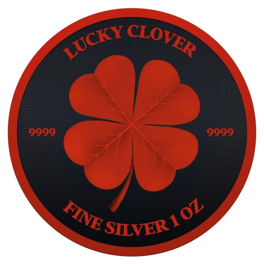 Niue - Lucky Clover Black Platinum Cyber Red