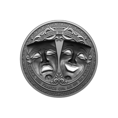 Cameroon - Comedy & Tragedy - 3D Holed Mask