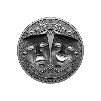 Cameroon - Comedy & Tragedy - 3D Holed Mask