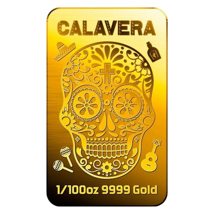 Calavera - 9999 Fine Gold Bar