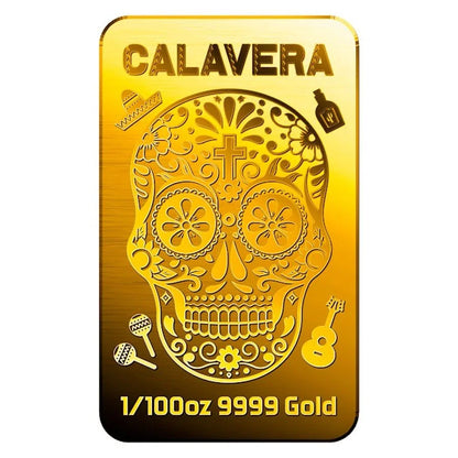 Calavera - 9999 Fine Gold Bar