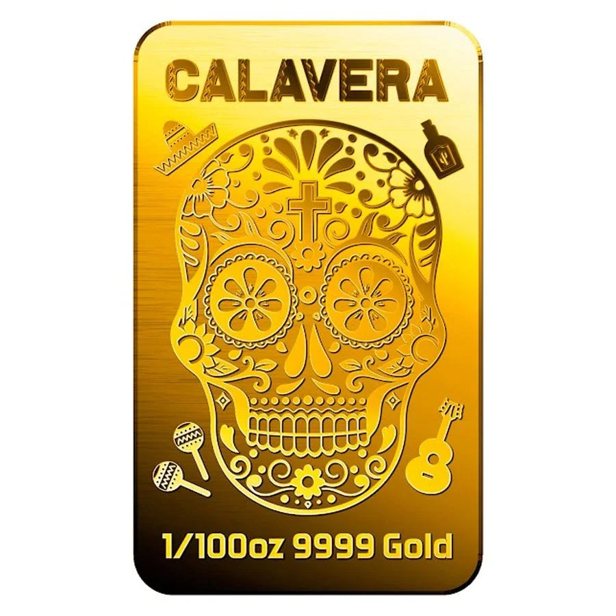 Calavera - 9999 Fine Gold Bar