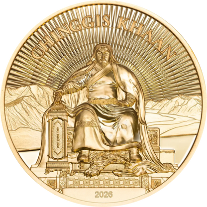 Mongolia - Chinggis Khaan 2026 – Gold - 1 oz