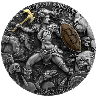Niue - Woman Warrior - Barbarian