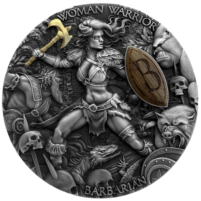 Niue - Woman Warrior - Barbarian