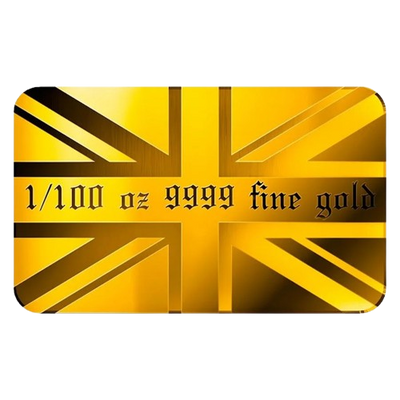 UK Flag - 9999 Fine Gold Bar