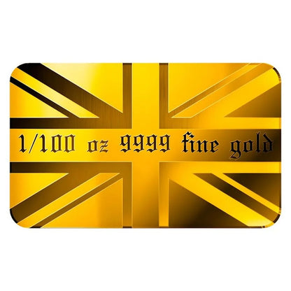 UK Flag - 9999 Fine Gold Bar