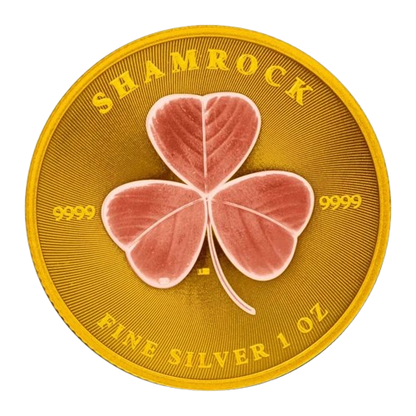 Niue - Shamrock Rose Gold and Gold Gilded
