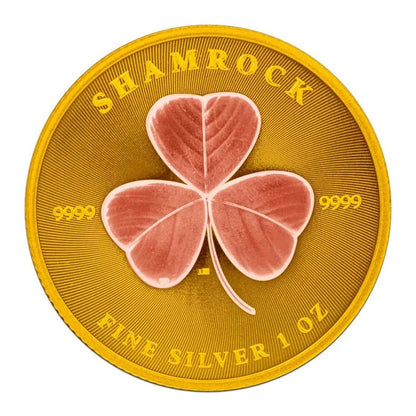 Niue - Shamrock Rose Gold and Gold Gilded