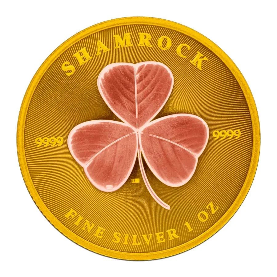 Niue - Shamrock Rose Gold and Gold Gilded