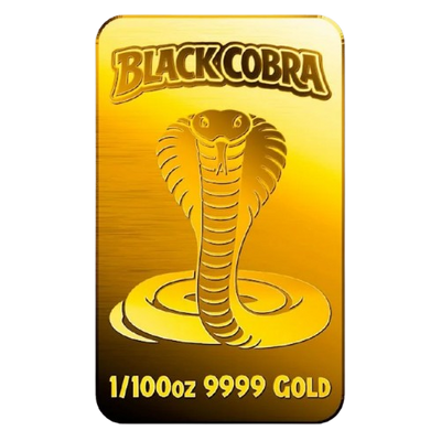 Black Cobra - 9999 Fine Gold Bar