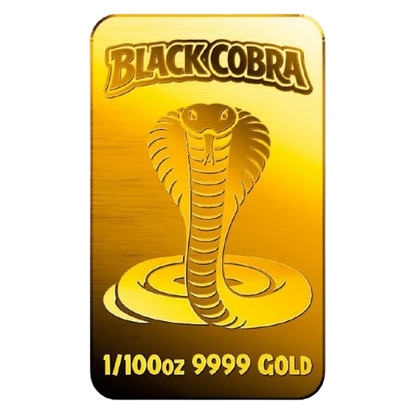 Black Cobra - 9999 Fine Gold Bar