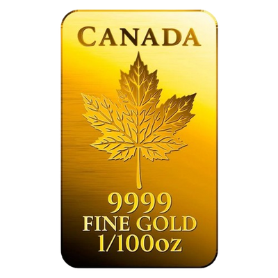 Canadian Maple Leaf - 9999 Fine Gold Bar