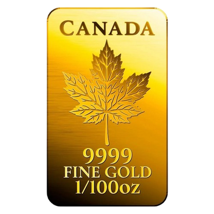 Canadian Maple Leaf - 9999 Fine Gold Bar