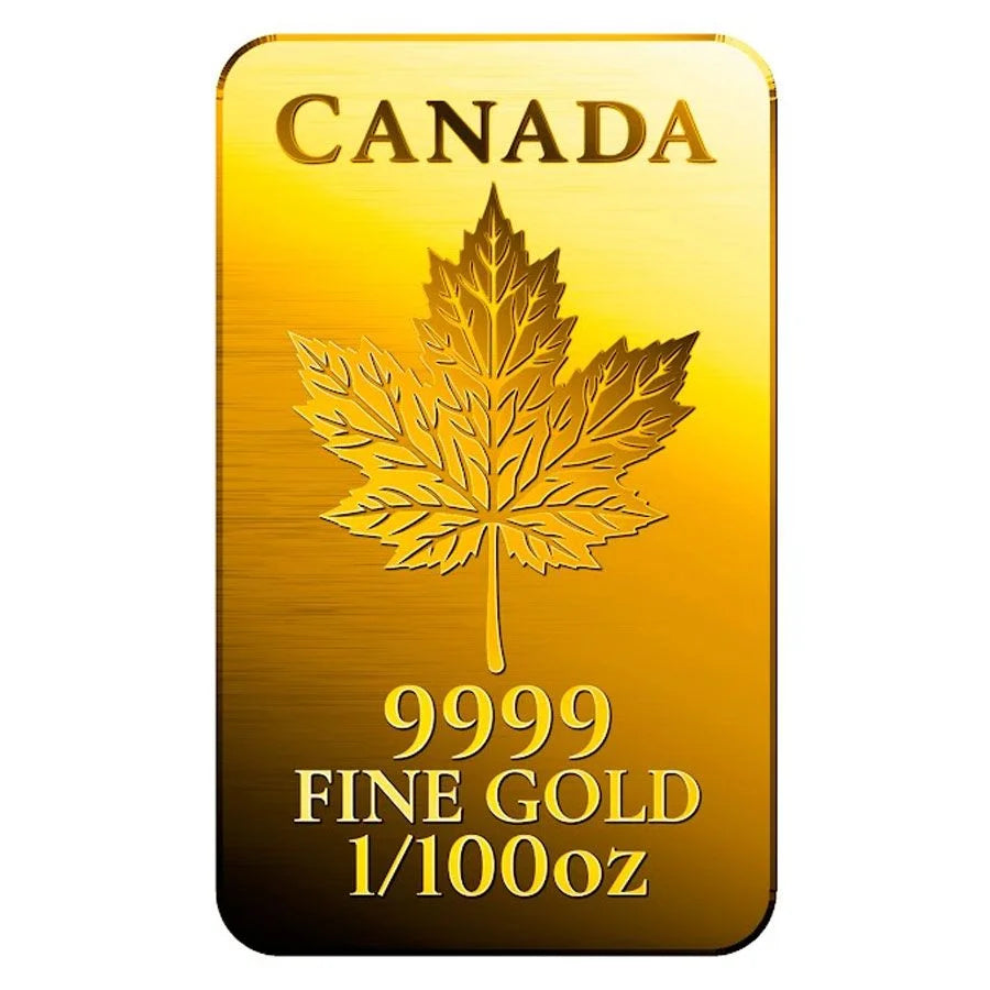 Canadian Maple Leaf - 9999 Fine Gold Bar