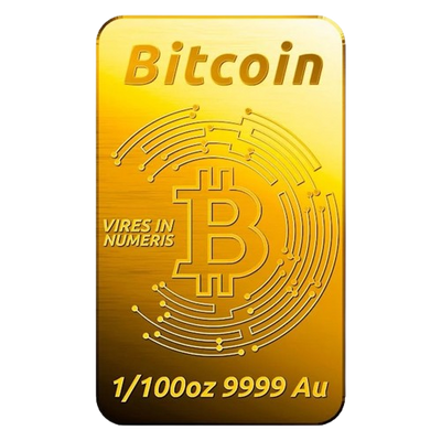 Bitcoin - 9999 Fine Gold Bar