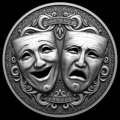 Cameroon - Comedy & Tragedy - 3D Holed Mask