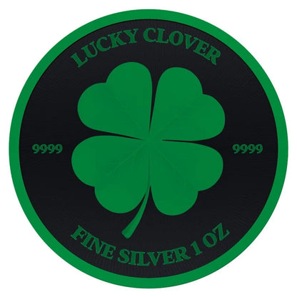 Niue - Lucky Clover Black Platinum Cyber Green