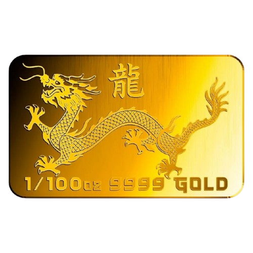 Chinese Dragon - 9999 Fine Gold Bar