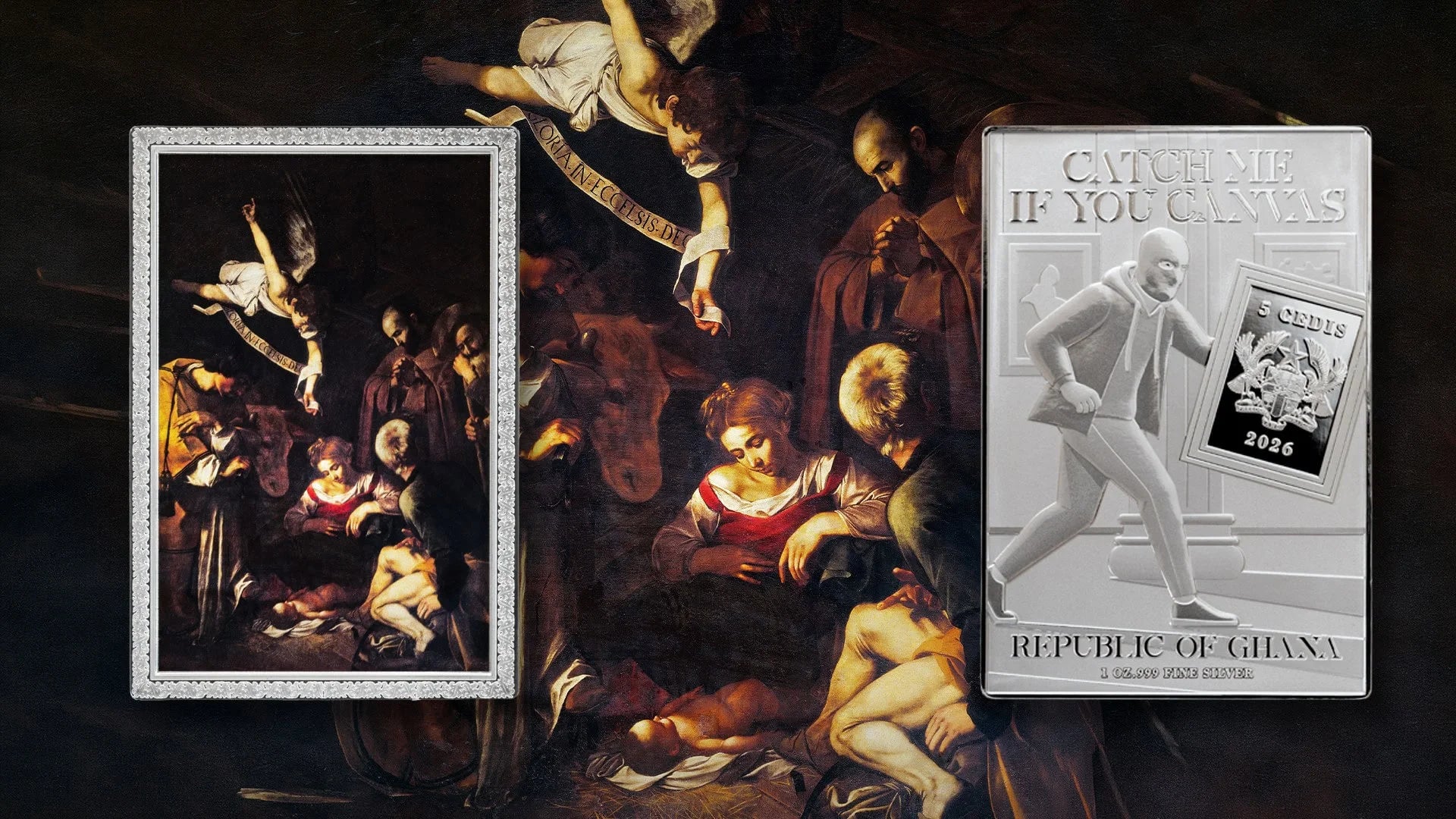 Ghana - Nativity with San Lorenzo and San Francesco by Caravaggio