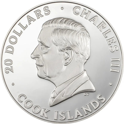 Cook Islands - Silver Burst 2024 – Eagle - 3 oz
