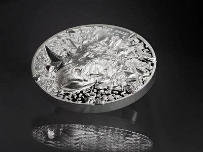 Cook Islands - Silver Burst 2025 – Rhinoceros - FINAL EDITION - 3 oz