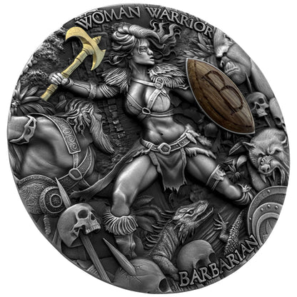 Niue - Woman Warrior - Barbarian