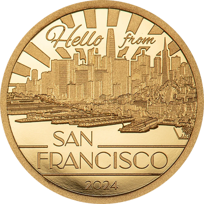 Cook Islands - Big City Lights 2024 – San Francisco – Silver - 1 oz