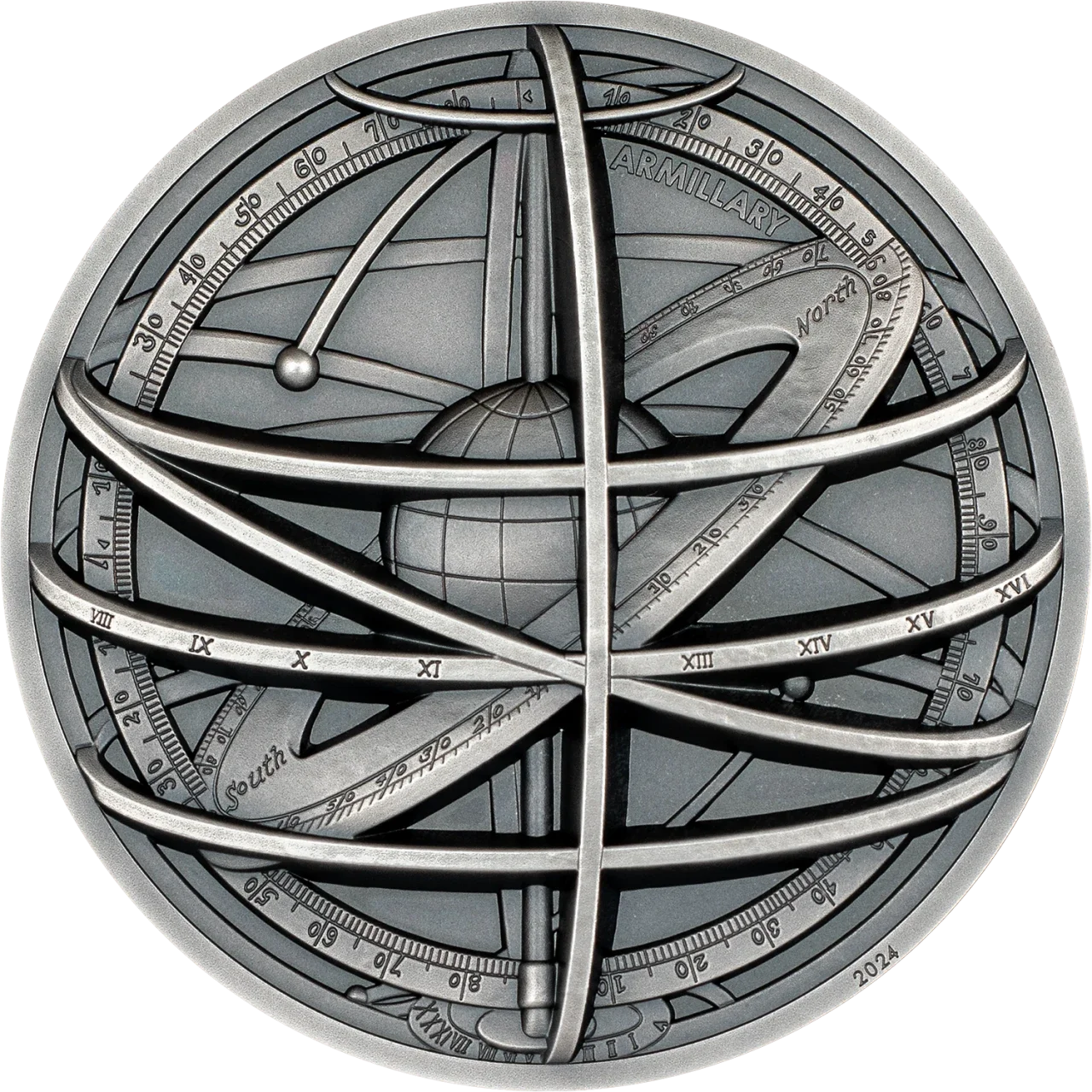 Cook Islands - Historic Instruments 2024 – Armillary Sphere - 2 oz