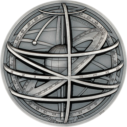 Cook Islands - Historic Instruments 2024 – Armillary Sphere - 2 oz