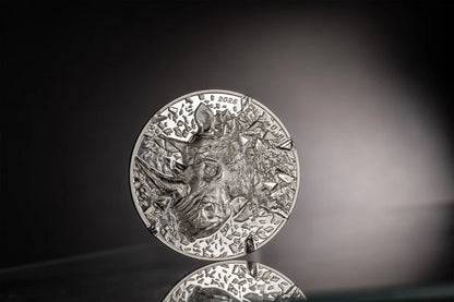Cook Islands - Silver Burst 2025 – Rhinoceros - FINAL EDITION - 3 oz
