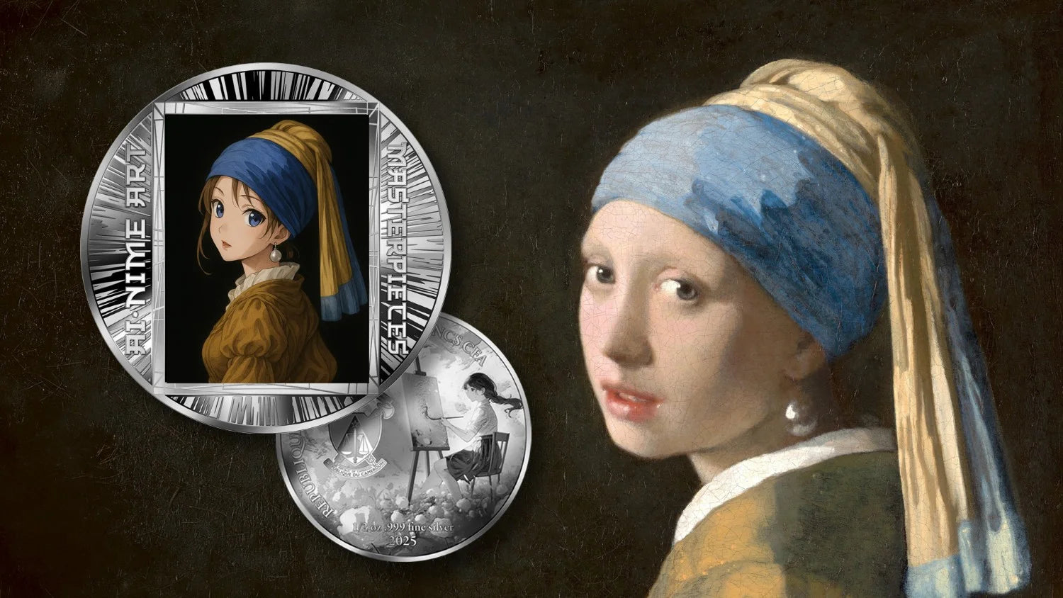 Cameroon - Girl with a Pearl Earring – AI•NIME Art series