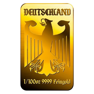 German Eagle Flag - 9999 Fine Gold Bar