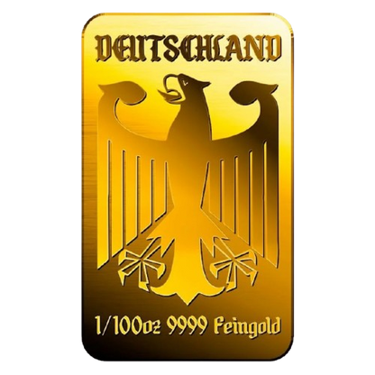 German Eagle Flag - 9999 Fine Gold Bar
