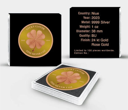 Niue - Lucky Clover Rose Gold 24kt