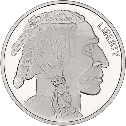Highland Mint Buffalo Fine Silver Round Circulated - 1 oz