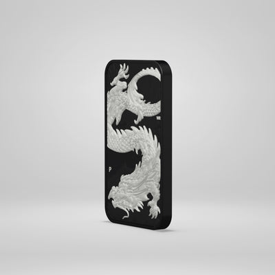 Australia - Rectangle Dragon - Vesper - Ruthenium & Silver