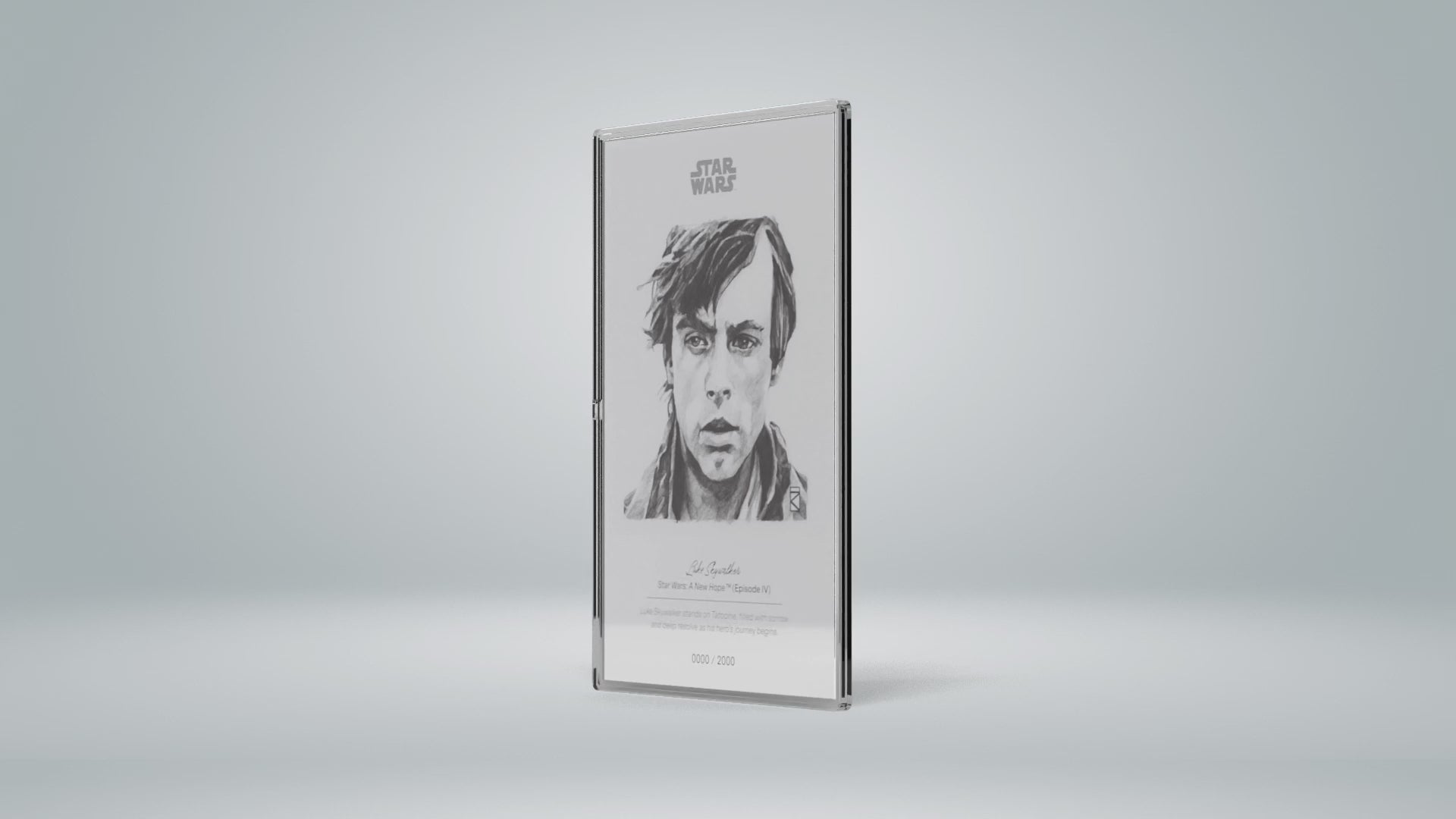 Niue - STAR WARS - SKETCH SERIES - Luke Skywalker Foil