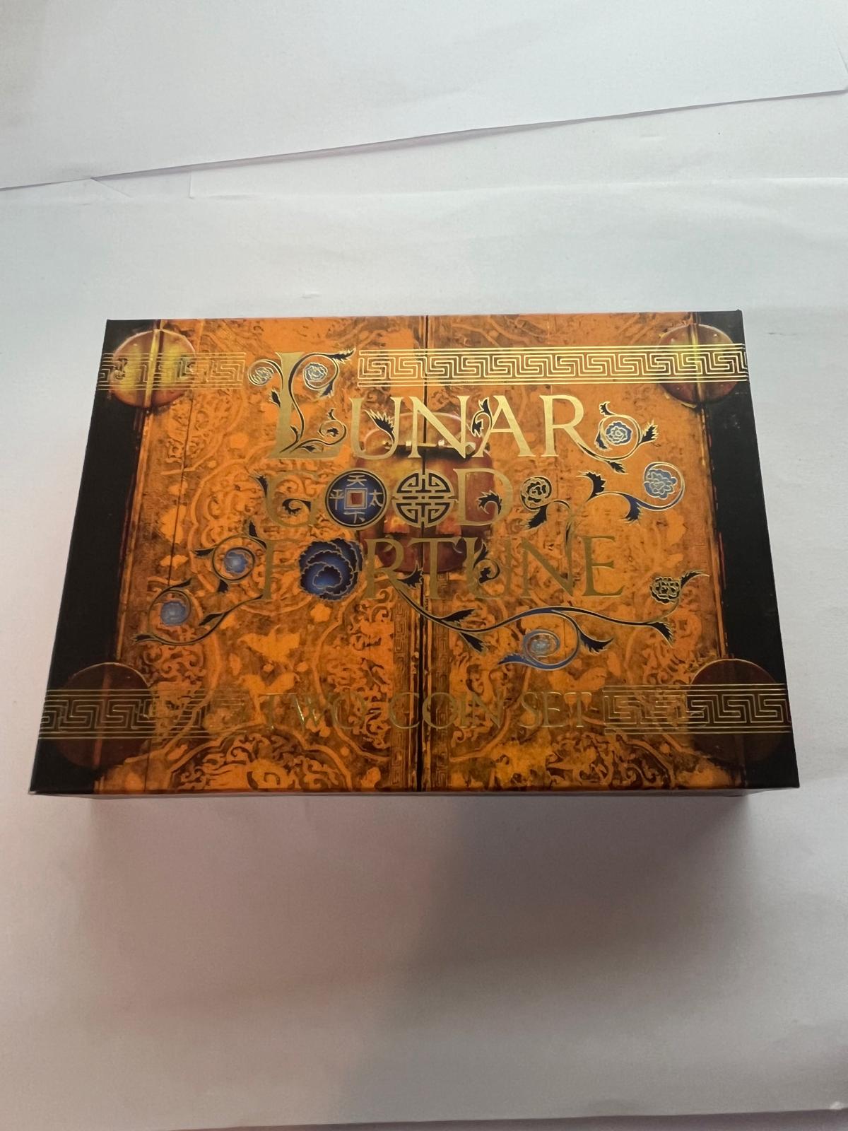 Tuvalu - Good Fortune - Lunar Rooster 2 coin set - 2 oz