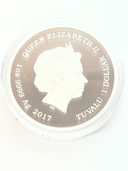 Tuvalu - Good Fortune - Lunar Rooster 2 coin set - 2 oz